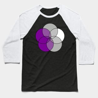 Grey-Asexual Flag Baseball T-Shirt